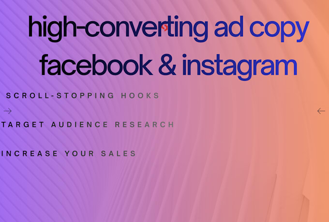 write high quality facebook and instagram ad copy that sells